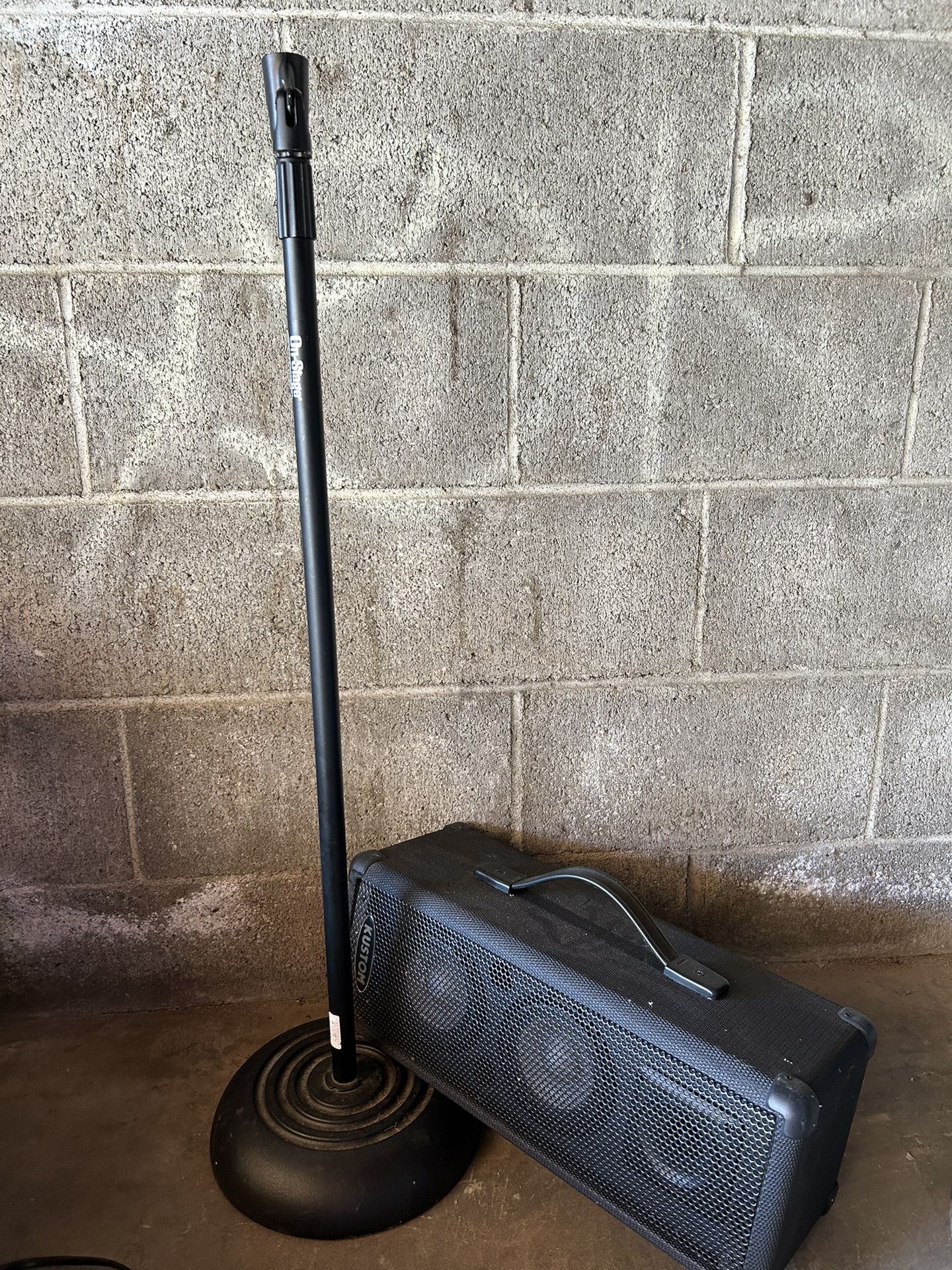Microphone Stand And Speaker