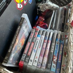 Sony PS3 With Games And Controllers 