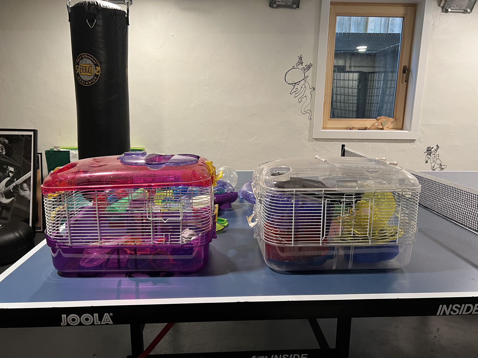 2 Hamster Cages Plus Tons Of Toys