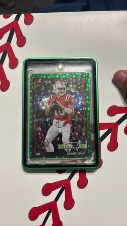 Drake Maye Topps Green Sparkle Parallel 24/99