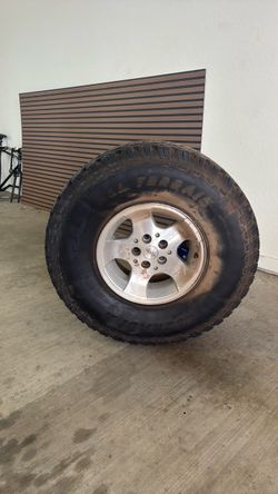 Jeep TJ stock spare wheel