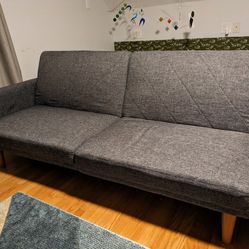 Blue/Gray Futon Sofa