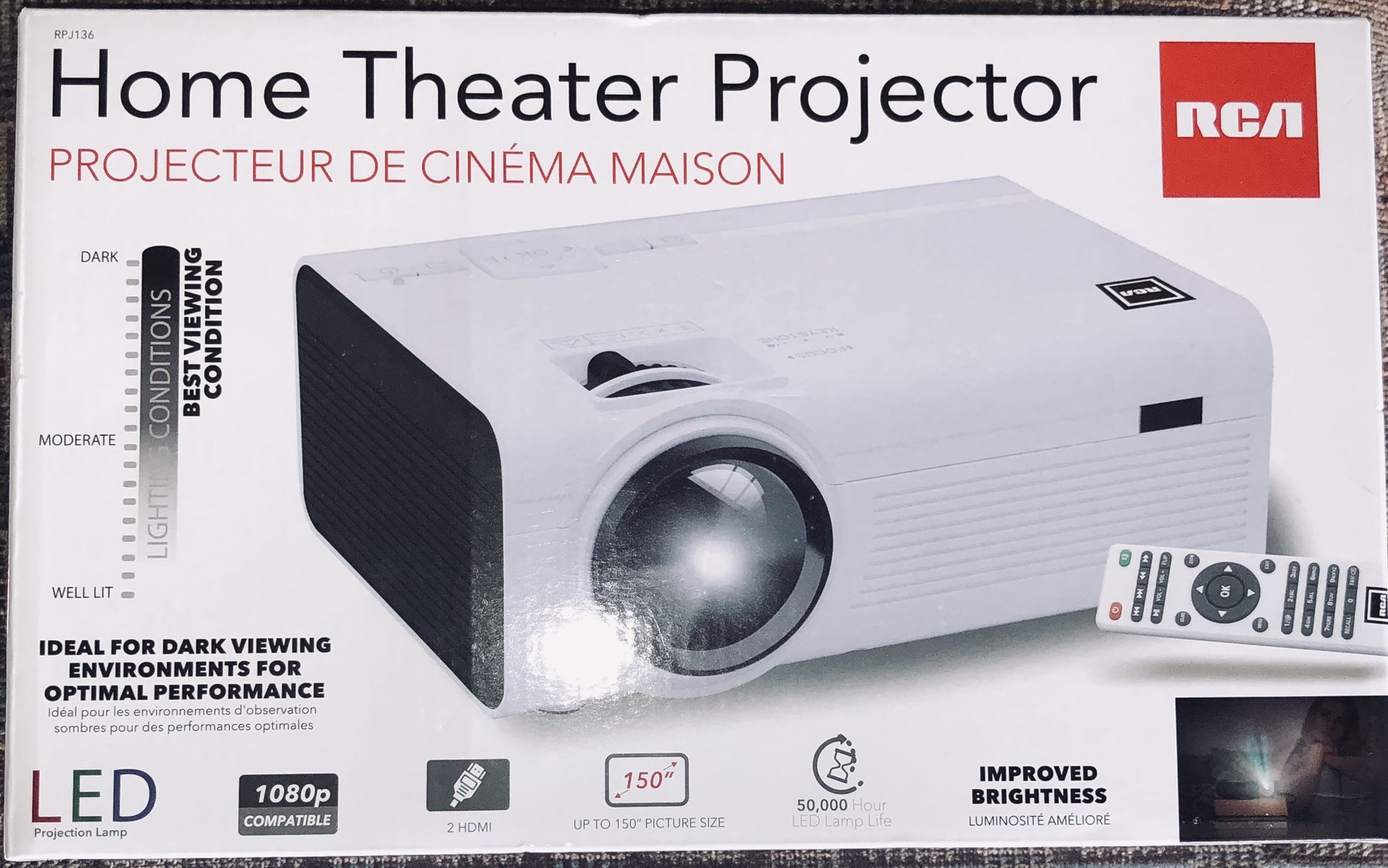 RCA 150” Home theater projector