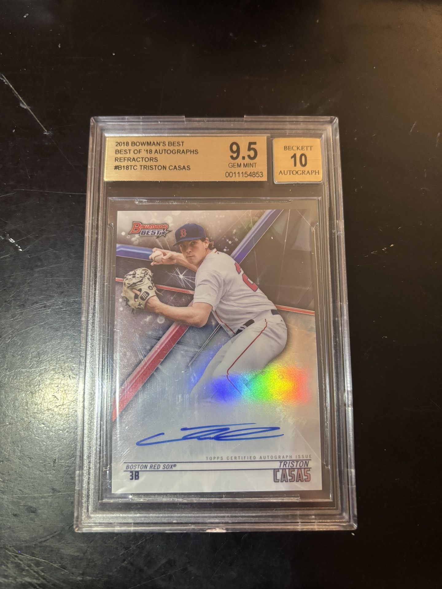 2018 Bowman Triston Casas Auto BGS 9.5