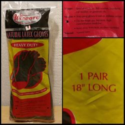 NEW 18" HEAVY DUTY LATEX GLOVES
