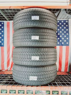 ✔️ Set of 4 Used Tires P275/50R22 BRIDGESTONE ALENZA A/S02 ALL SEASON 275 50 22