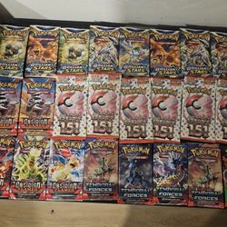 Bulk unopened Modern Pokemon Booster Packs