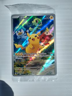 Pikachu Black Star Promo card (SVP027) Sealed