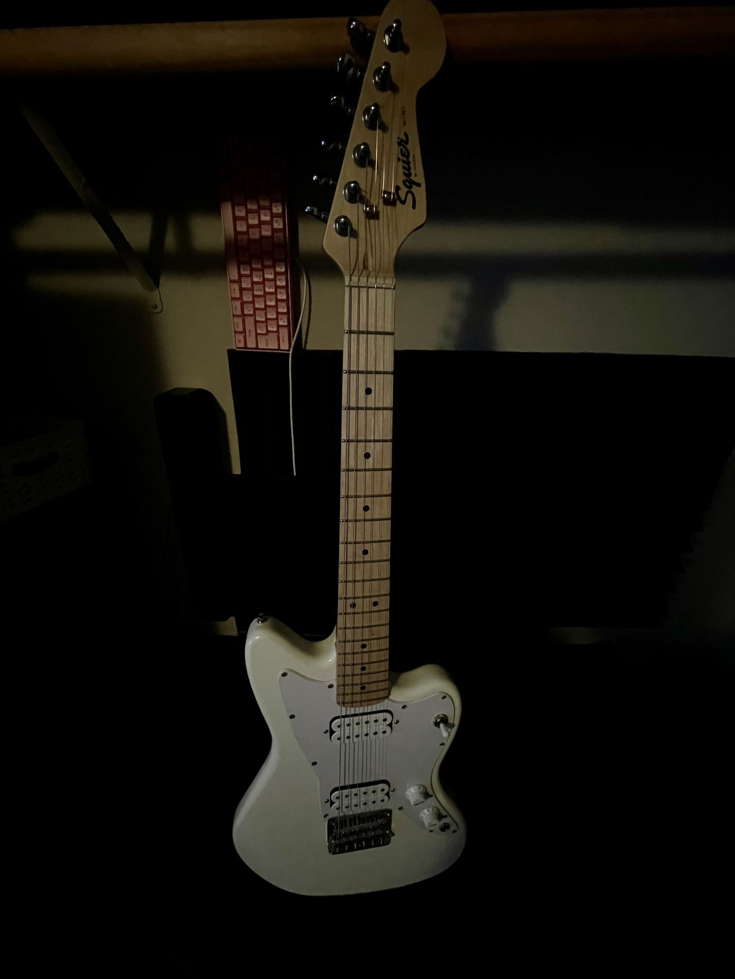 Squier Mini Electric Guitar Bundle – Case, Stand, Picks & More