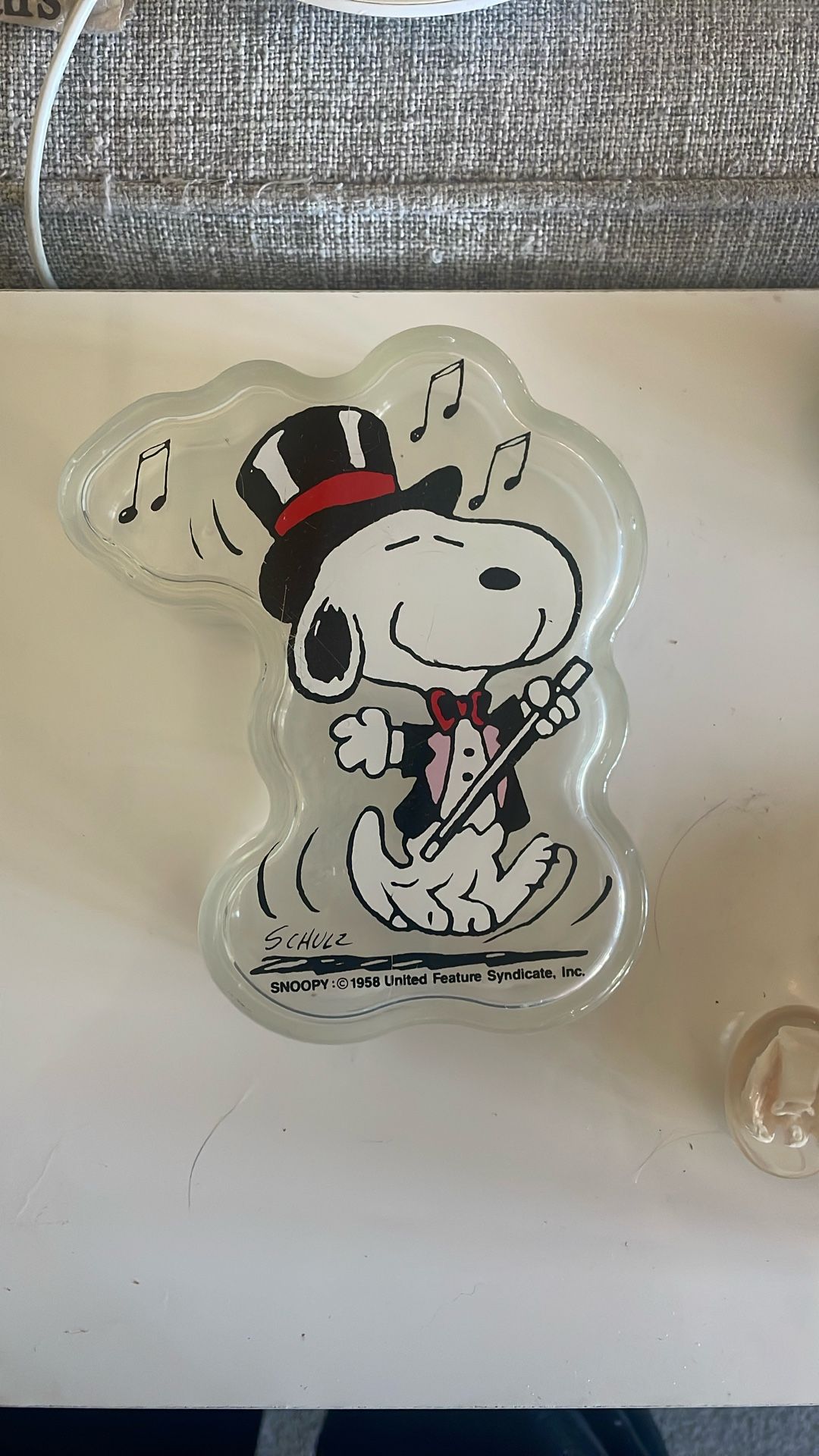 Dancing Snoopy Acrylic Trinket Box