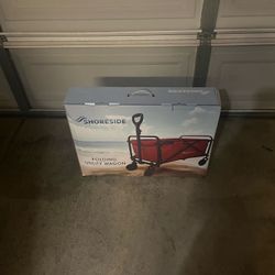 Red Folding Utility Wagon cart