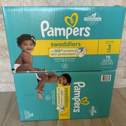 Pampers Swaddlers Diapers, Size 3, 78 Count. 