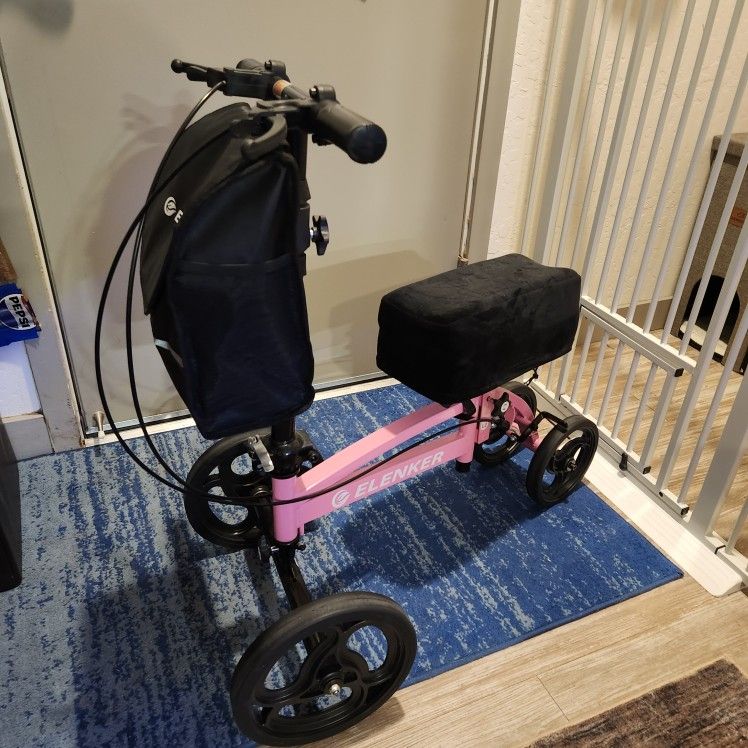 Pink 4 Wheel Knee Bike