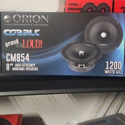 New!! Orion COBALT (2) 8" Mid Range Speakers 
