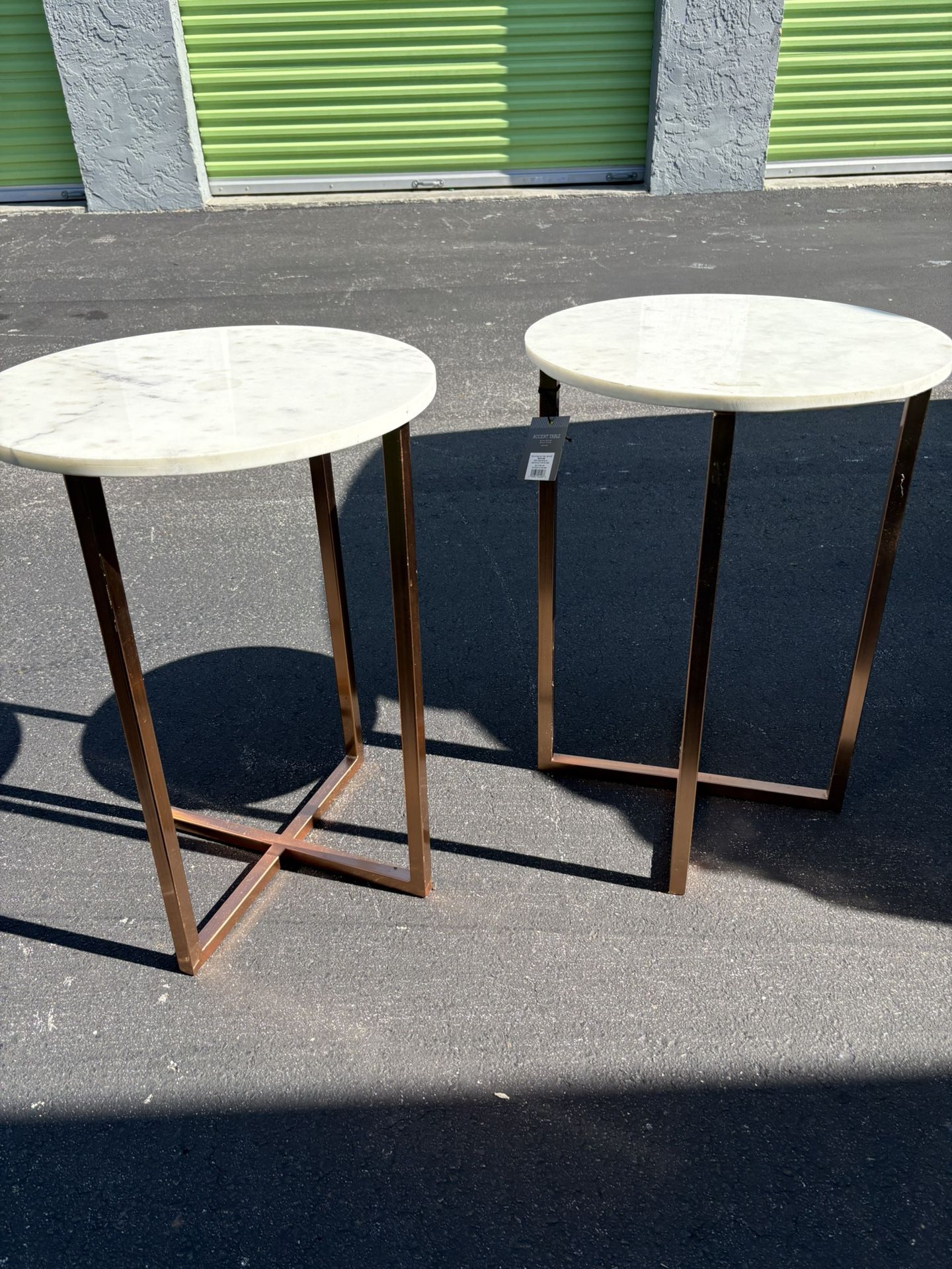 Marble Top End Tables (set)