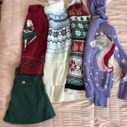 Little Girls Christmas Outfits Bundle 