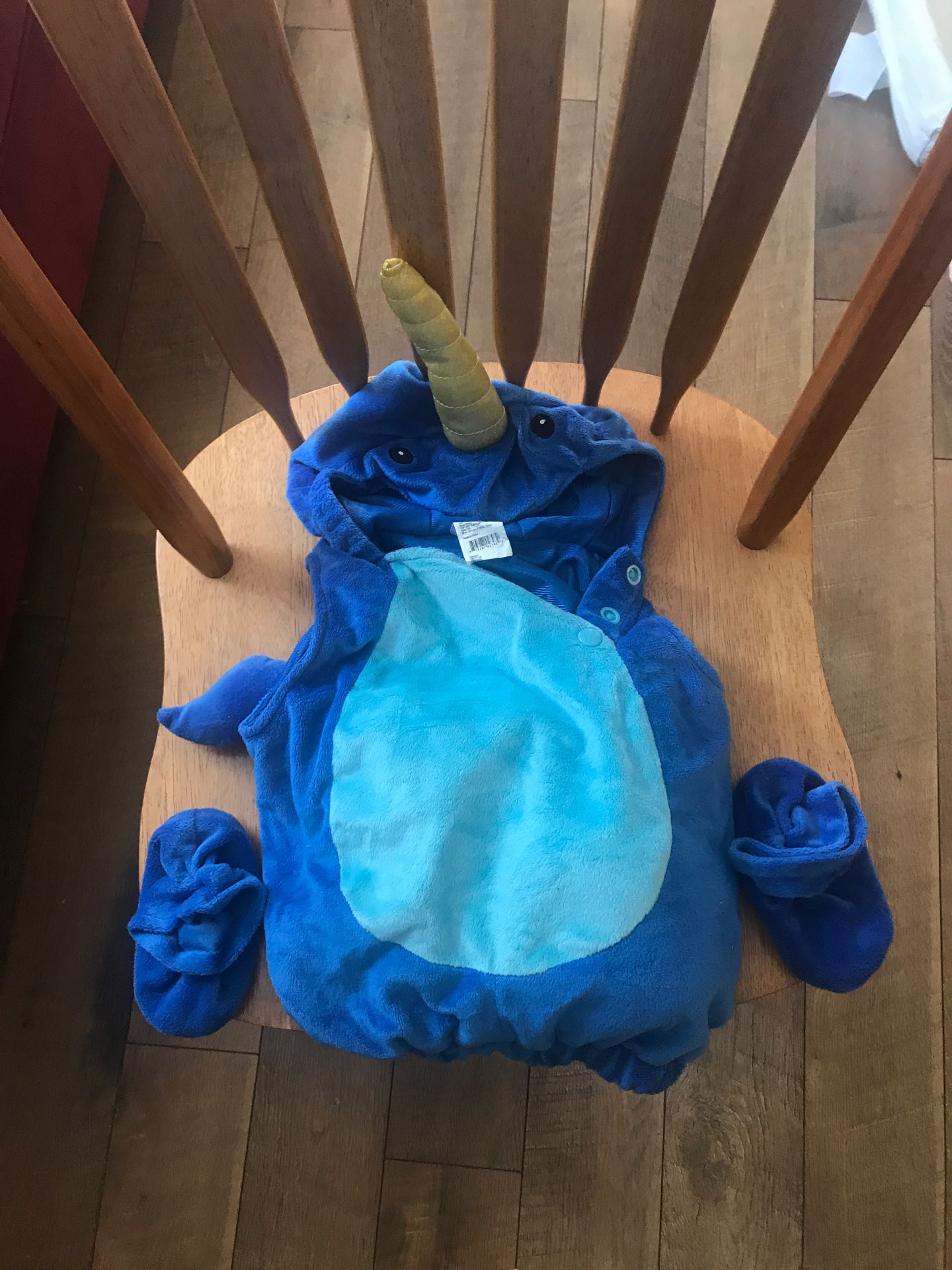Narwhal toddler costume
