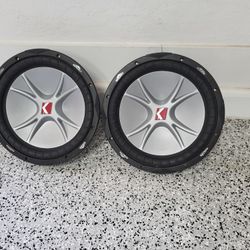 2 - 12" Kicker CVR Subwoofers No Box. 