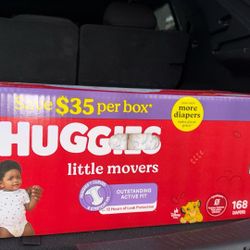 Huggies 168 count Diapers for Infants 22-37 lbs