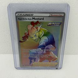 Pokémon TCG - Rapid Strike Style Mustard 176/163 Battle Styles | Secret NM