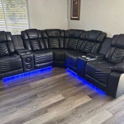 Power Recliner Sectional Sofa 50%off 