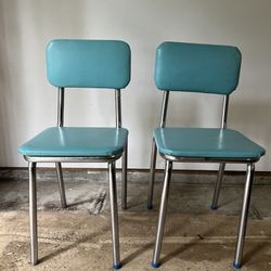 Retro Vintage Diner Chairs - Teal