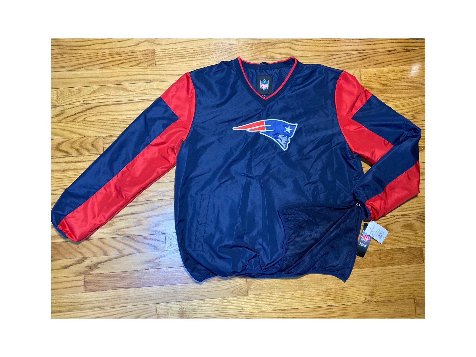 NFL Team Apparel New England Patriots Pullover Windbreaker Men’s Sz XL New!