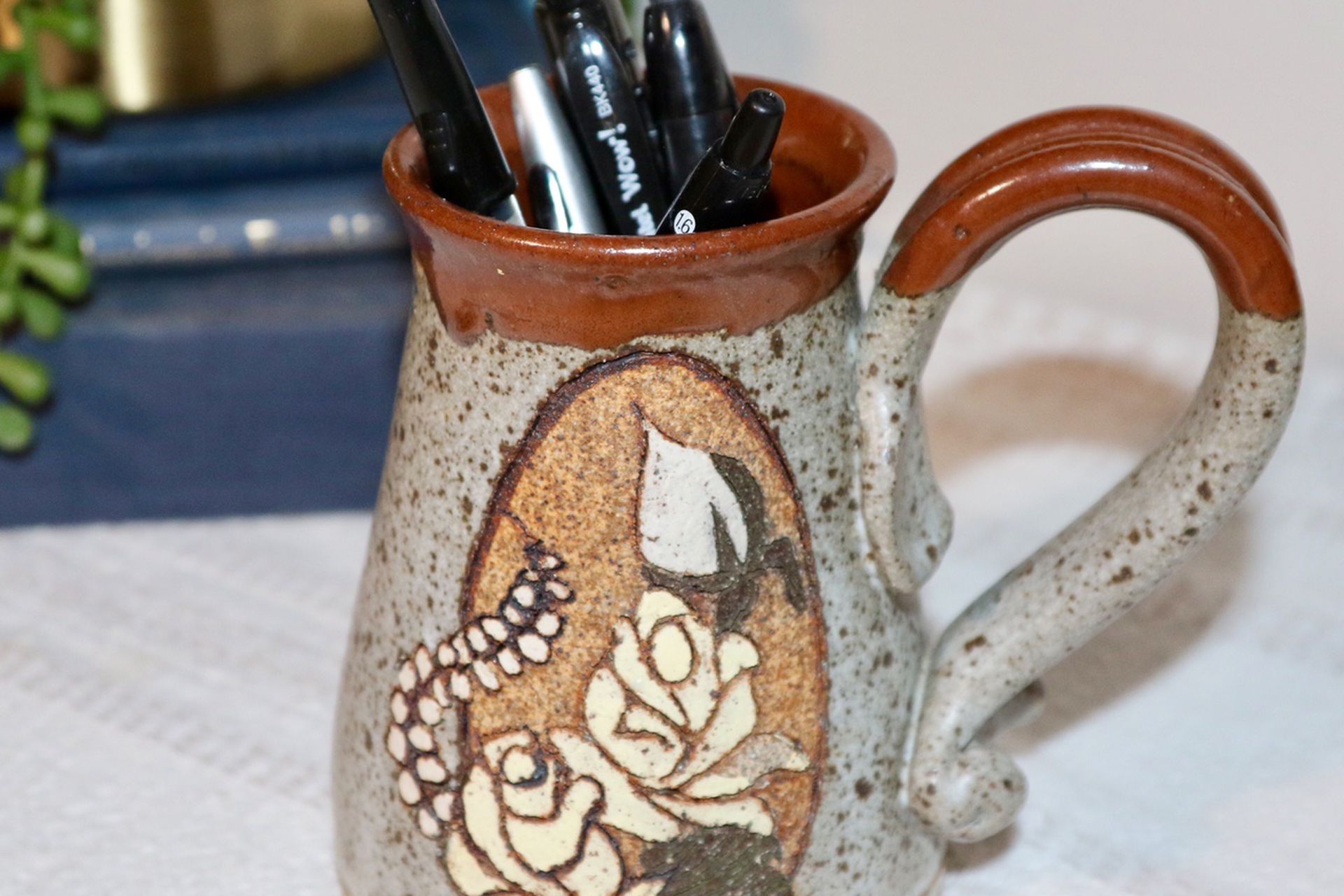 Gorgeous Ceramic Vintage Boho Mug