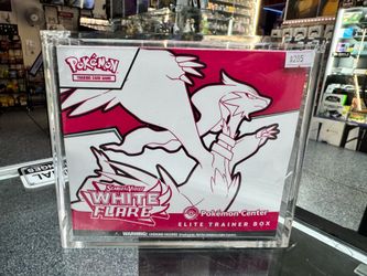 White Flare ETB Pokemon Center w/Acrylic Box • TRADE INS WELCOME