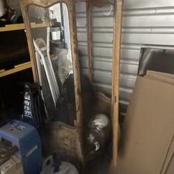 vintage curio cabinet antique