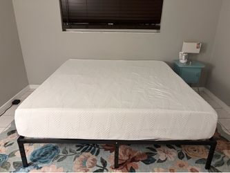 King size mattress and bed frame