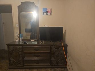 Antique/wood vanity/ dresser