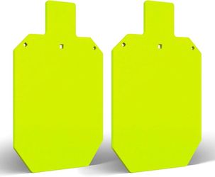Steel Shooting Targets Combo - 1/2" 3/8" Thick Color 12" x 20" Torso - 2 Set Sport Pistol Shooting Shape Rectangular Item Thickness 0.5 inches