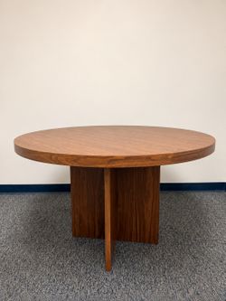 Round Wood Table: 48”