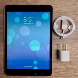 iPad Mini 2, Wi-Fi Internet Access,  ICloud Unlocked,  Excellent Condition. 