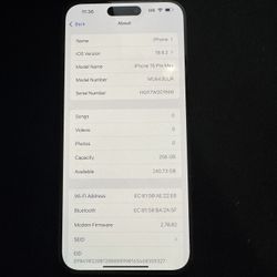 iPhone 15 Pro Max 256gb Unlocked