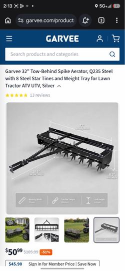Tow behind spike seat or