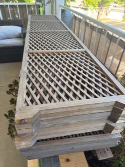 Large Wooden privacy screen