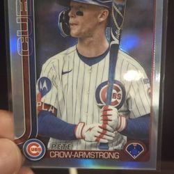 2025 Topps Chrome Update Pete Crow-Armstrong Image Variation #USC76 – Chicago Cubs