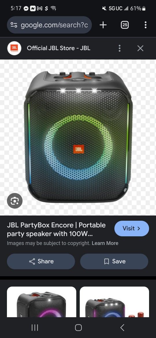 Jbl Encore. New. But No Box