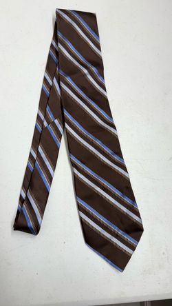 Brown and Blue Striped Micheal kors tie