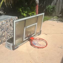 Basketball Hoop Glass Just Needs To Be Cleaned 