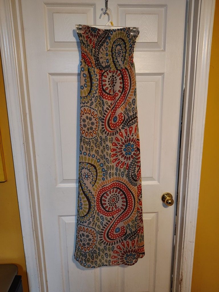 Size Small Strapless Maxi Dress