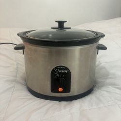 Stainless Steel 6 Quart West Bend Slow Cooker - Works Perfectly