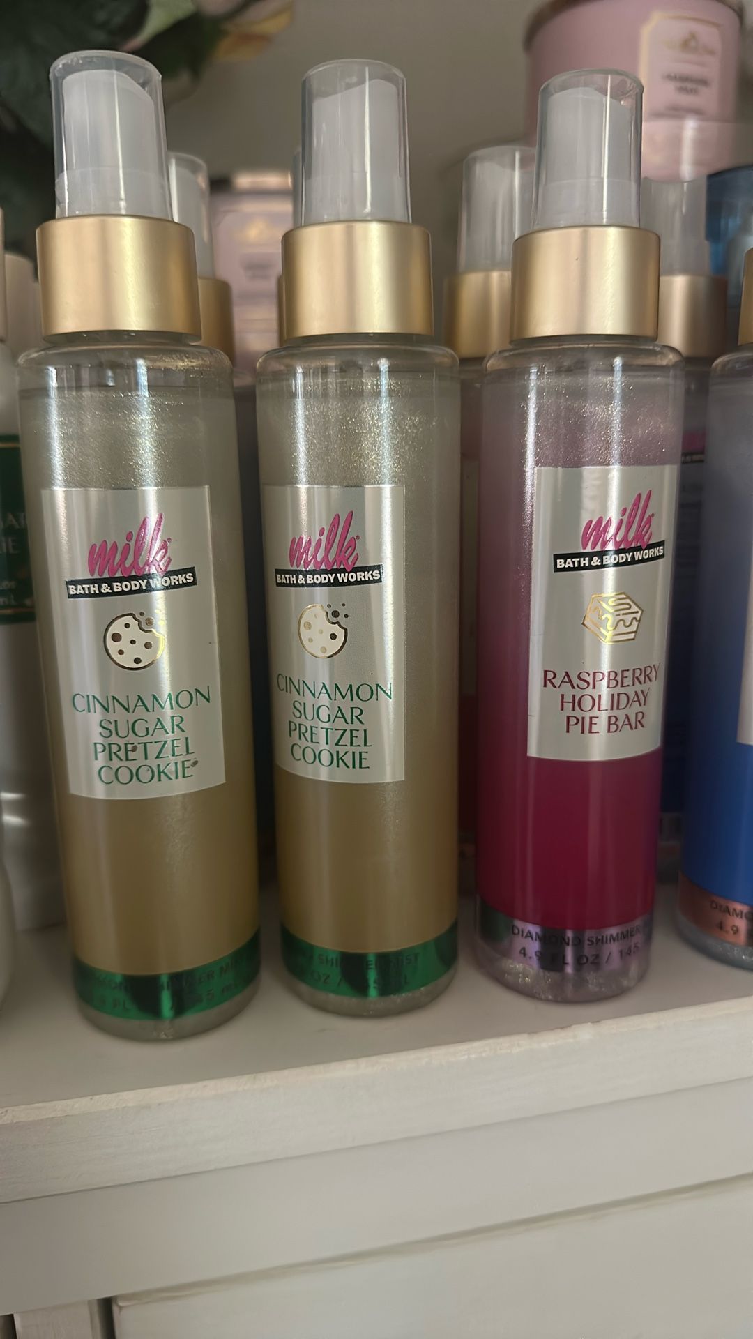 Milk, Bath & body Works, diamond shimmer mist
