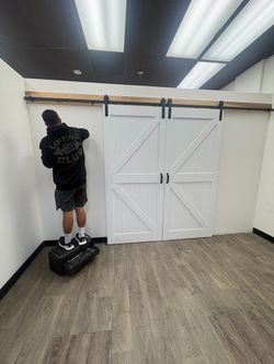 (2) barn doors with all hardware