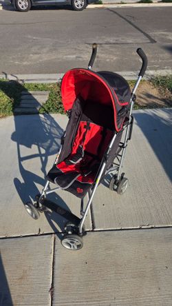 Delta Children umbrella stroller red black