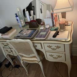 Antique Kindel French Country Desk/Vanity