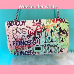 Graffiti White  Bag