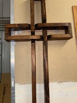 handmade wooden woven cross